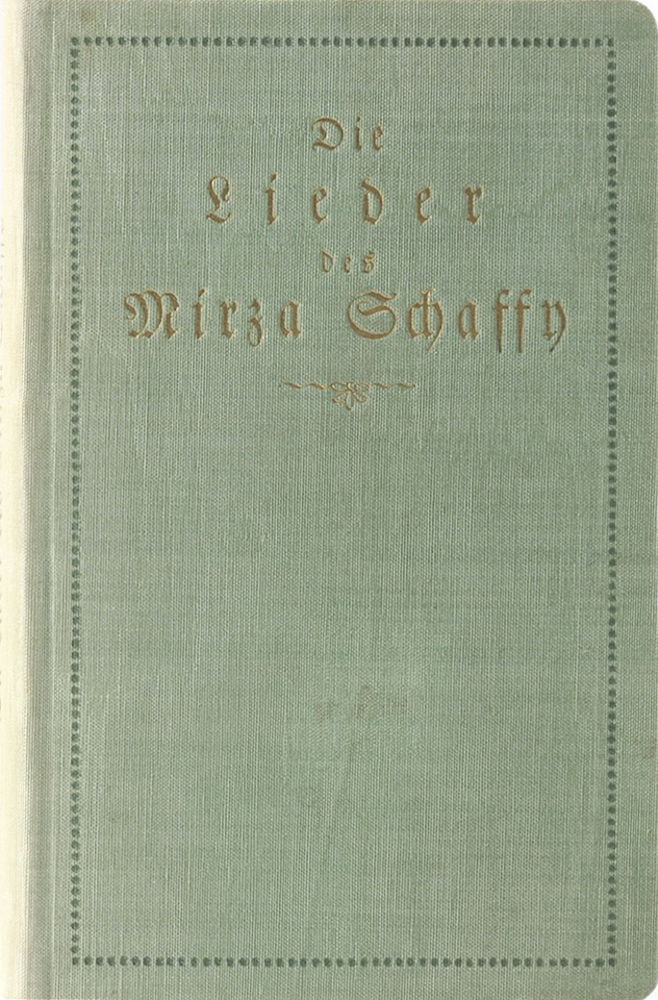 Bodenstedt, Die Lieder des Mirza-Schaffy mit einem Prolog. 163. Aufl.
