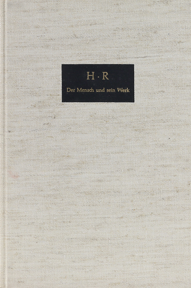 Jung, H. R. (Herbert Reichel). Der Mensch und sein Werk.